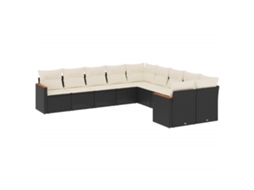 Garden Sofa Set, Garden Sofa Sets Vidaxl Preto Rattan / Vime (n/a)