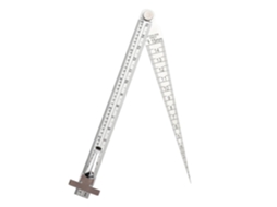 Régua Cônica de 0 a 15 Mm, Medidor de Espessura de Solda em Aço Inoxidável, Régua SFUSHOS