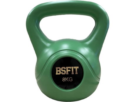 Kettlebell 8 kg. Peso Kettlebell de concreto Bsfit com alça ergonômica