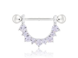 Anel De Nipple U Em Aço Cirúrgico Para Piercing Corporal