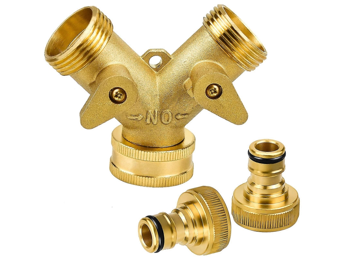 Conector Y de Latón 2 Vías 3/4" S/MARCA