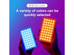 2026 luz Led Rgb Ajustável Portátil para Vídeo e Fotografia, Mini Lâmpada Complementar para Câmera Dslr