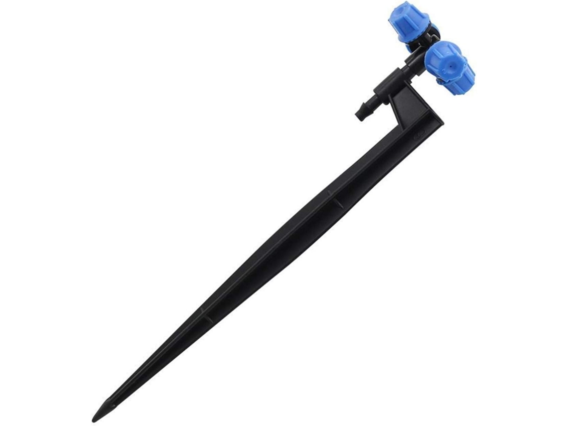 Conjunto de 6 Aspersores Irrigação para Jardim com Bicos Atomizadores Cruzados e Conectores Encaixe Cor Azul)