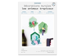 Caixa de Papel Faça Você Mesmo 3 Decorações de Parede Tropical Les French Kits