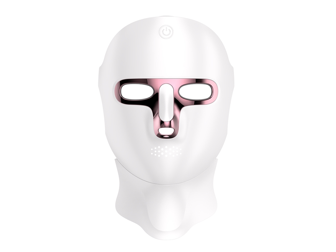 Máscara Facial Sem Fio Com Tratamento De Luminoterapia Com 7 Cores. Rosto E Pescoço.