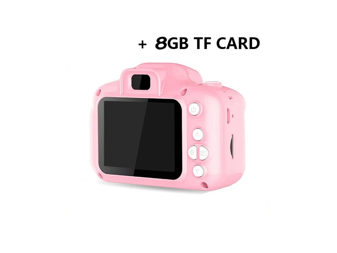 Máquina Fotográfica Infantil Mini Sd Vídeo Smart Shooting + Cartão de  Memória de 8 Gb Rosa