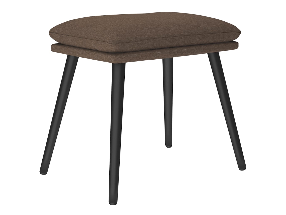 Footstool, Footstools Vidaxl Cinzento-acastanhado Tecido (n/a)