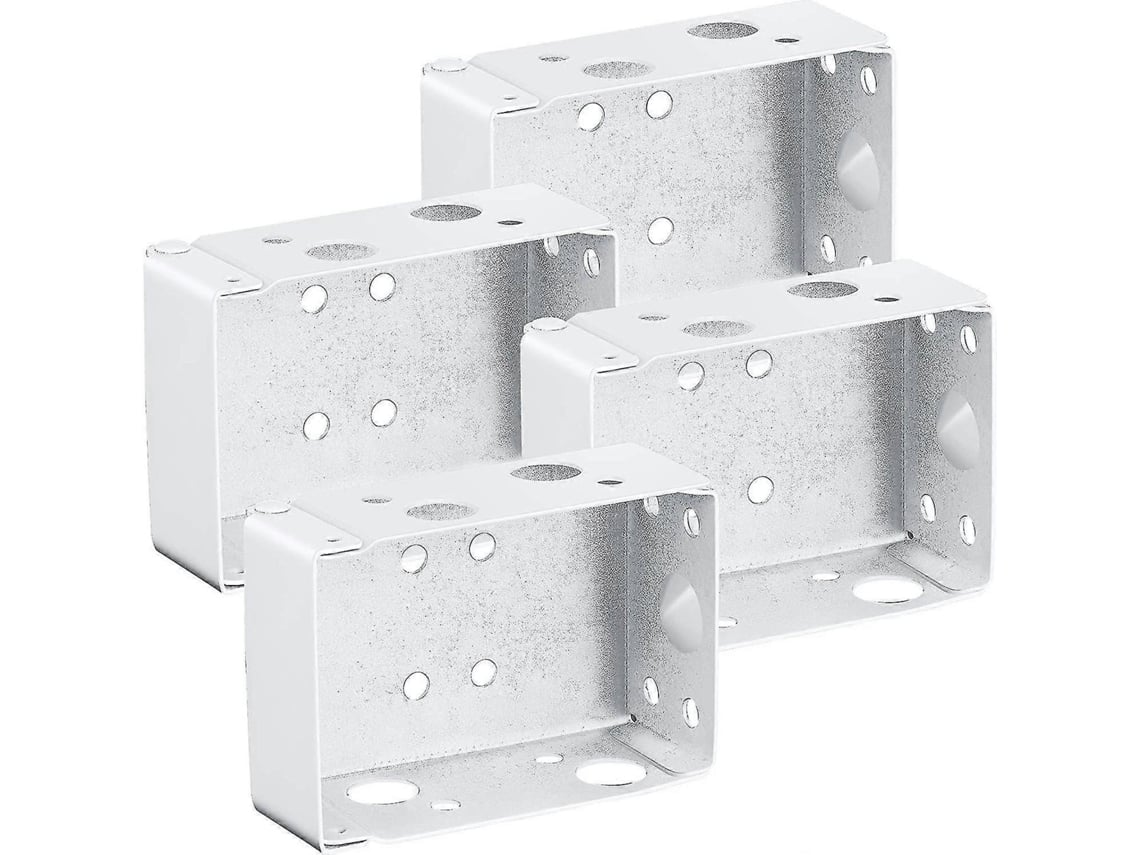 4 Suportes Para Persianas, 2 Polegadas, Montagem De Perfil Baixo Para Trilho Superior (branco)