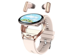 Relógio inteligente T97 2 em 1 com fones de ouvido sem fio, suporte a Bluetooth, monitoramento de chamadas, esportivo, à prova d'água, para bicicleta elétrica.