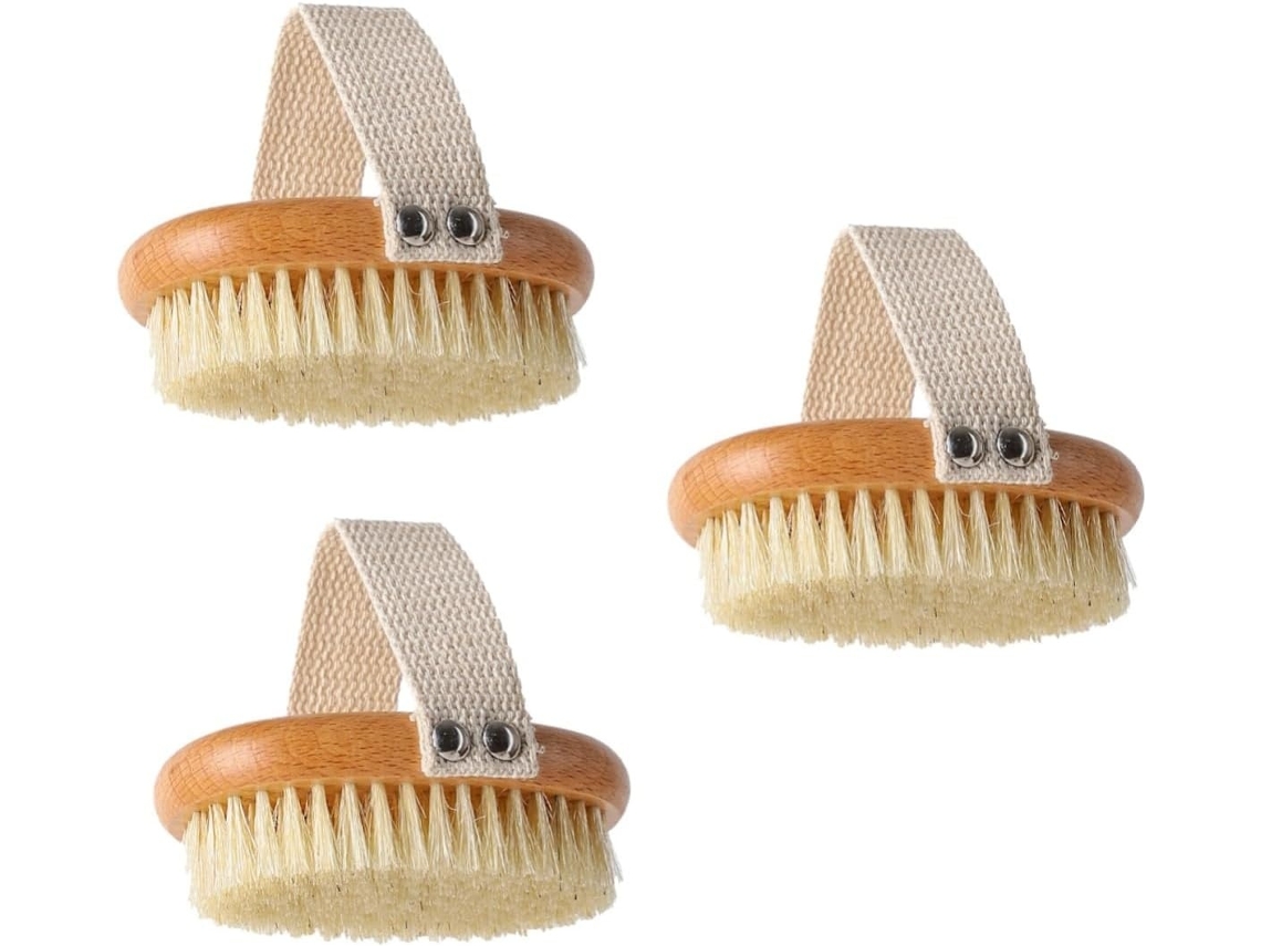 Lurelia Pack De 3 Escovas De Massagem Corporal Para Banho Diário, Cerdas Macias, Pega Ergonómica E Massagem Suave
