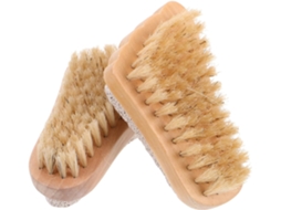 Lurelia Pack De 2 Escovas De Massagem Corporal Para Banho Diário, Cabo De Madeira, Pega Ergonómica E Massagem Suave, Uso Diário