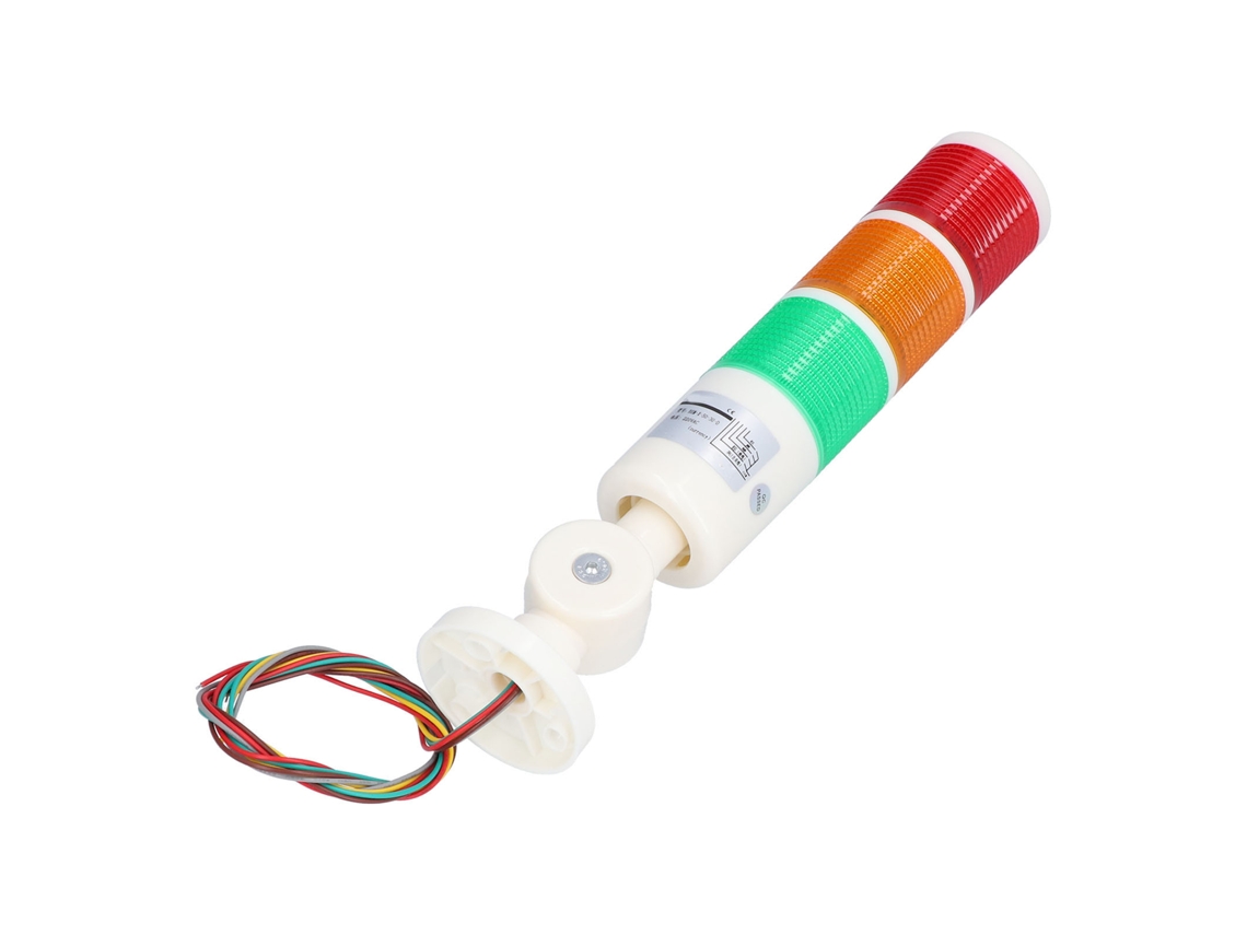 Torre Sinalizadora Dobrável 3 Cores Buzzer