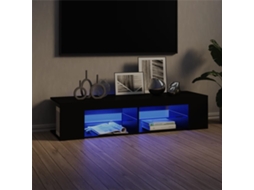 Vidaxl Móvel De Tv Com Luzes Led 135x39x30 Cm Preto