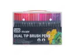 Feutres 100 Cores Os Canetas Dupla Belas Artes Pintura Pincel Para Pintar Feutres Coloração Ponta Caneta Feltro Aquarela Confozen