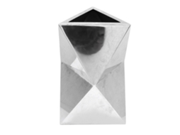 Vaso Baok em aço inoxidável 304, design moderno com diamantes, ideal para mesa, sala de estar, sala de jantar e escritório. Vaso requintado.