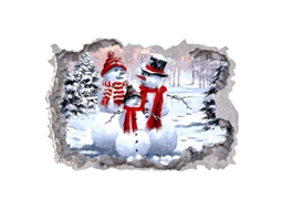Adesivo De Parede De Natal 3d Aquaforge (estilo 3)