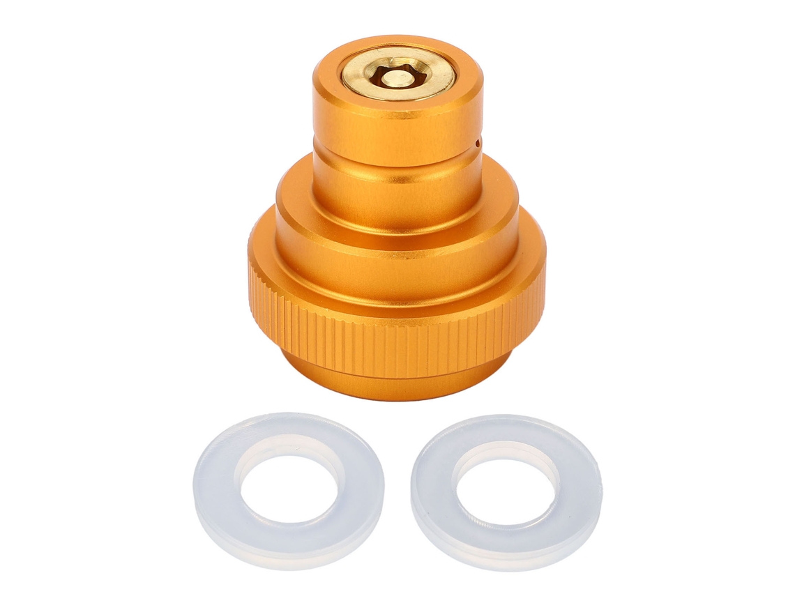 Adaptador De Co2 Para Água Gasificada Com Rosca Macho Tr21 4 Conector De Garrafa De Co2 Terra Gold Orange