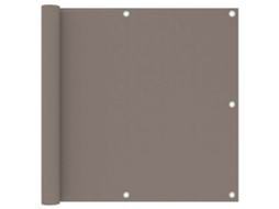 Vidaxl Tela De Varanda 90x300 Cm Tecido Oxford Cinzento-acastanhado