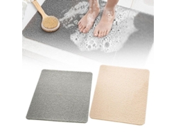 2026 tapete de Banho Antiderrapante Antimofo Impermeável Lavável À Máquina Pvc Cinza Bege 40x60cm Gris