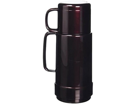 Garrafa De Isolamento Rotpunkt 801 16 04 0 Aço Inoxidável/plástico Preto/cereja 0,25 L