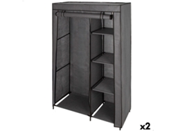 Guarda Roupa Max Home Cinza Escuro 105 X 160 X 44 Cm 2 Unidades