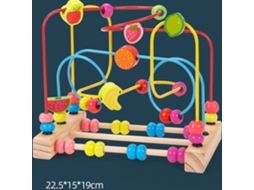 Circuito Com Bolas Confo Estrutura De Bolas Montessori Madeira Colorido 22,5 X 15,19 Cm Aquaforge