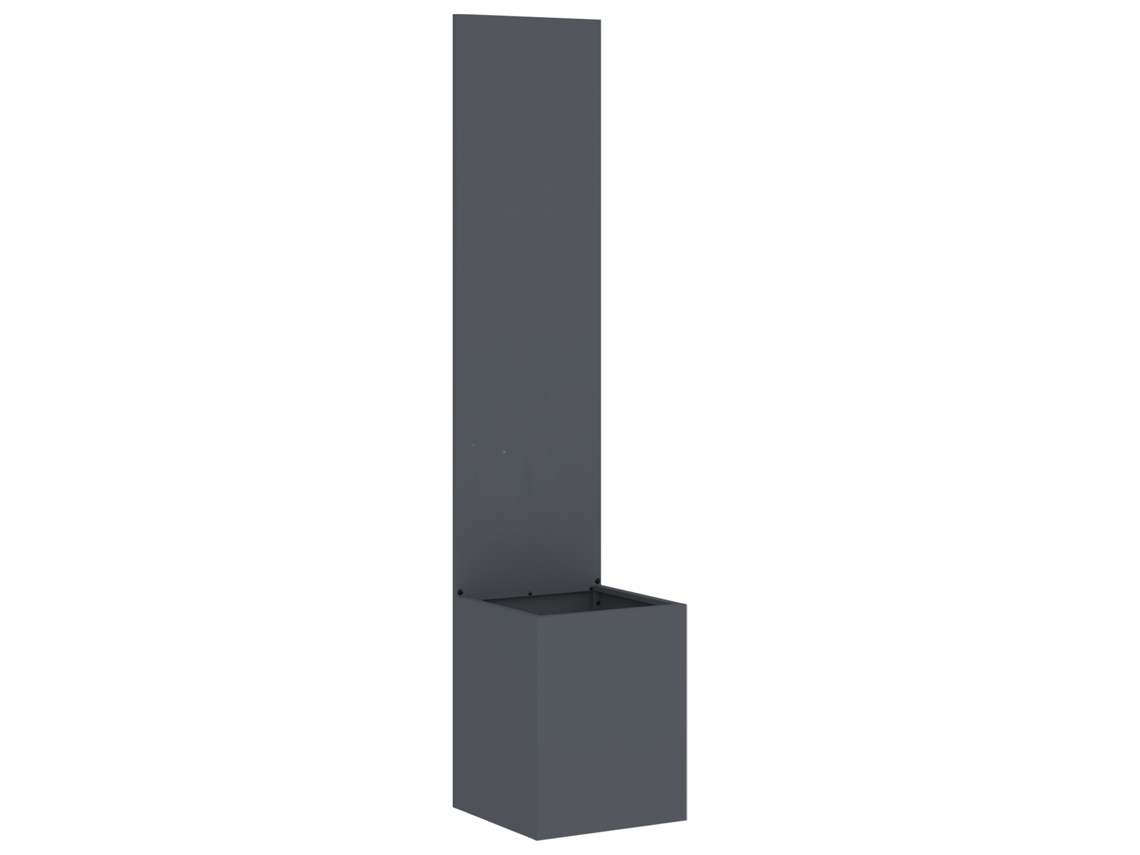 Conjunto 1 Tela De Jardim Vidaxl Antracite Aço (32 X 32 X 150 Cm)
