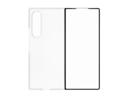 Capa para Samsung Galaxy Z Fold 6 Silicone Textura Macia Anti-Choque Transparente