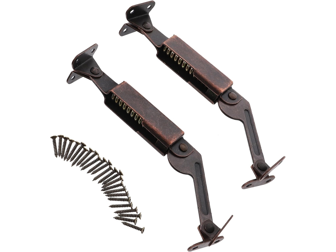 Dobradiças De Ferro Com Suporte Para Tampa Armário, Design Compacto,