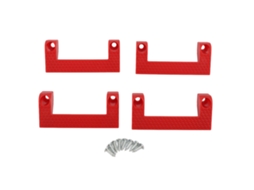 Gancho universal para ferramentas, 9cm, suporte para fita métrica e ferramentas, vermelho, 4 unidades | S/MARCA