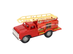 Mali modelo de Caminhão de Bombeiro Retrô de Ferro Brinquedo Decorativo para Casa Decoração com Escada