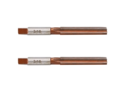 2pcs Broca Manual De Régua Americana De Shank Reto Cônico Para Processamento De Furação 3/16 H7 6 Sulcos