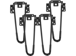 Doitool 1-conjunto De Pés Mesa Dobráveis Metal Reforçado Com Suporte Ferro Para Móveis Diy, Fácil De Instalar E Com