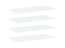 Vidaxl Prateleiras Para Estante 4 Pcs 80x40x1,5cm Contraplacado Branco
