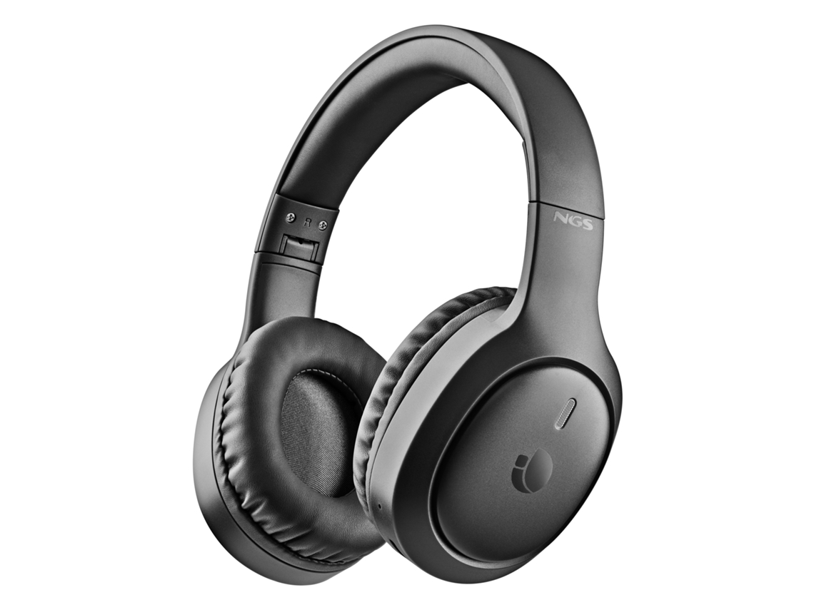 Artica Tempest Auscultadores Bluetooth Over ear Dobráveis, 80 H, Bateria Removível, Preto. NGS