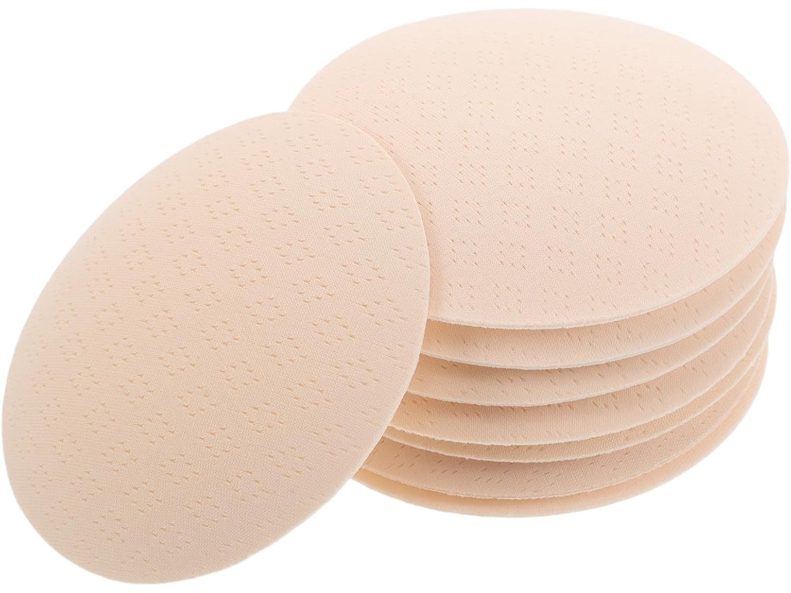 Conjunto Com 4 Pares De Protetores De Mamilo Bege Em Algodão Sem
