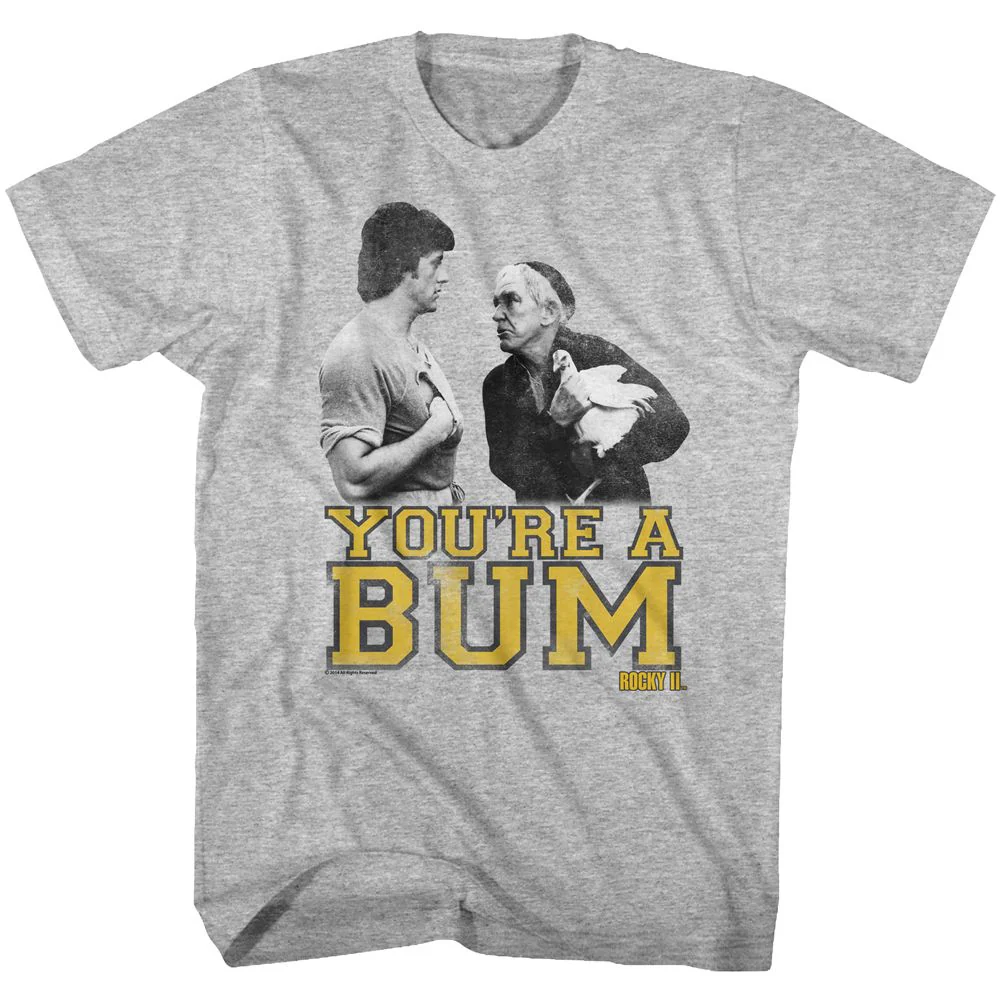 Unisex Adult T-shirt Rockinstone Rocky Movie Thats What She Said Heather Gray Sizes