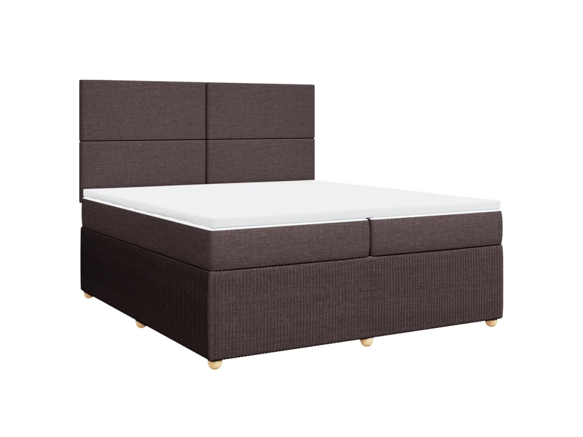 Box Spring Bed, Box Spring Beds Vidaxl Marrom Tecido (200 X 200 Cm)