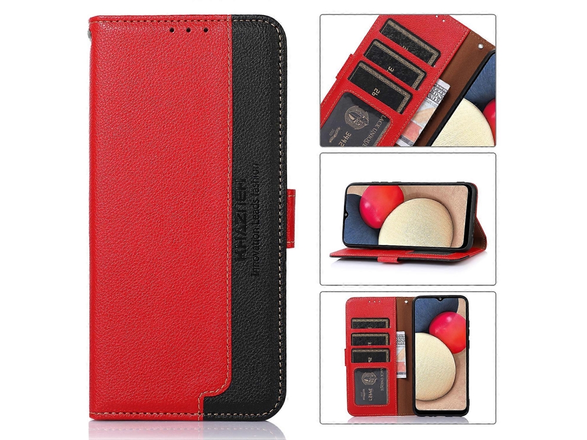 Capa De Celular Com Textura De Lichia Em Couro Com Rfid Para Honor Magic5 Khazneh