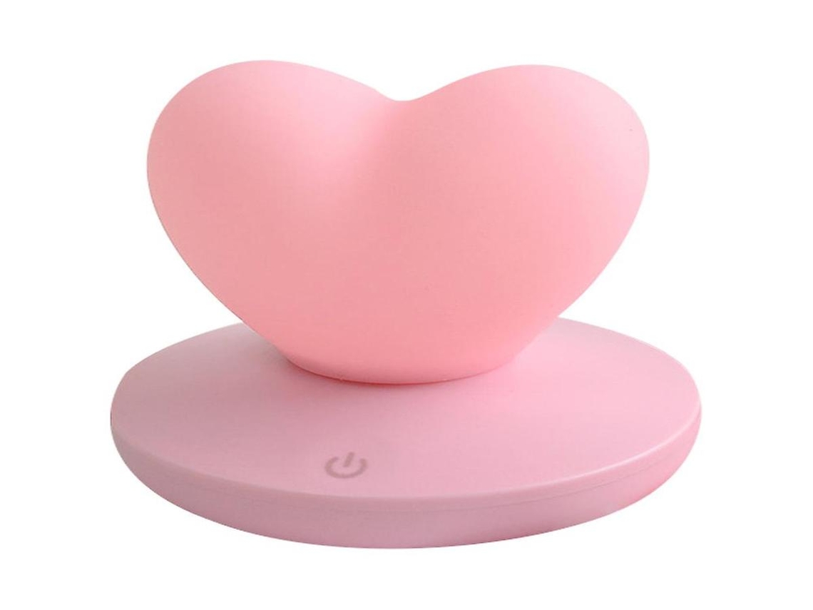 Lurelia Luz Noturna Em Forma De Coração Com Silicone Macio, Sensor De Toque, Rgb E Portátil Para Bebé E Crianças