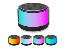 Alto Falante Bluetooth Alto Falante Bluetooth Portátil Com Luz Led Suporte Para Emparelhamento Duplo Tws/reprodução De Cartão Tf Som Esté Yizhood