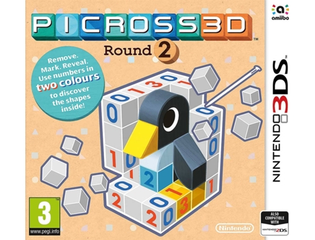 Jogo Nintendo 3DS Picross 3D: Round 2