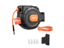 Carretel De Mangueira De Ar Retrátil 30 MX 9,5 Mm Pressão Máxima De 300 Psi Vevor