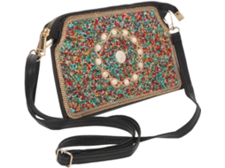 Bolsa De Mão Feminina Estilo Boêmio Para A Noite, Com Miçangas, Alça De Ombro Ajustável, Estilo Vintage.
