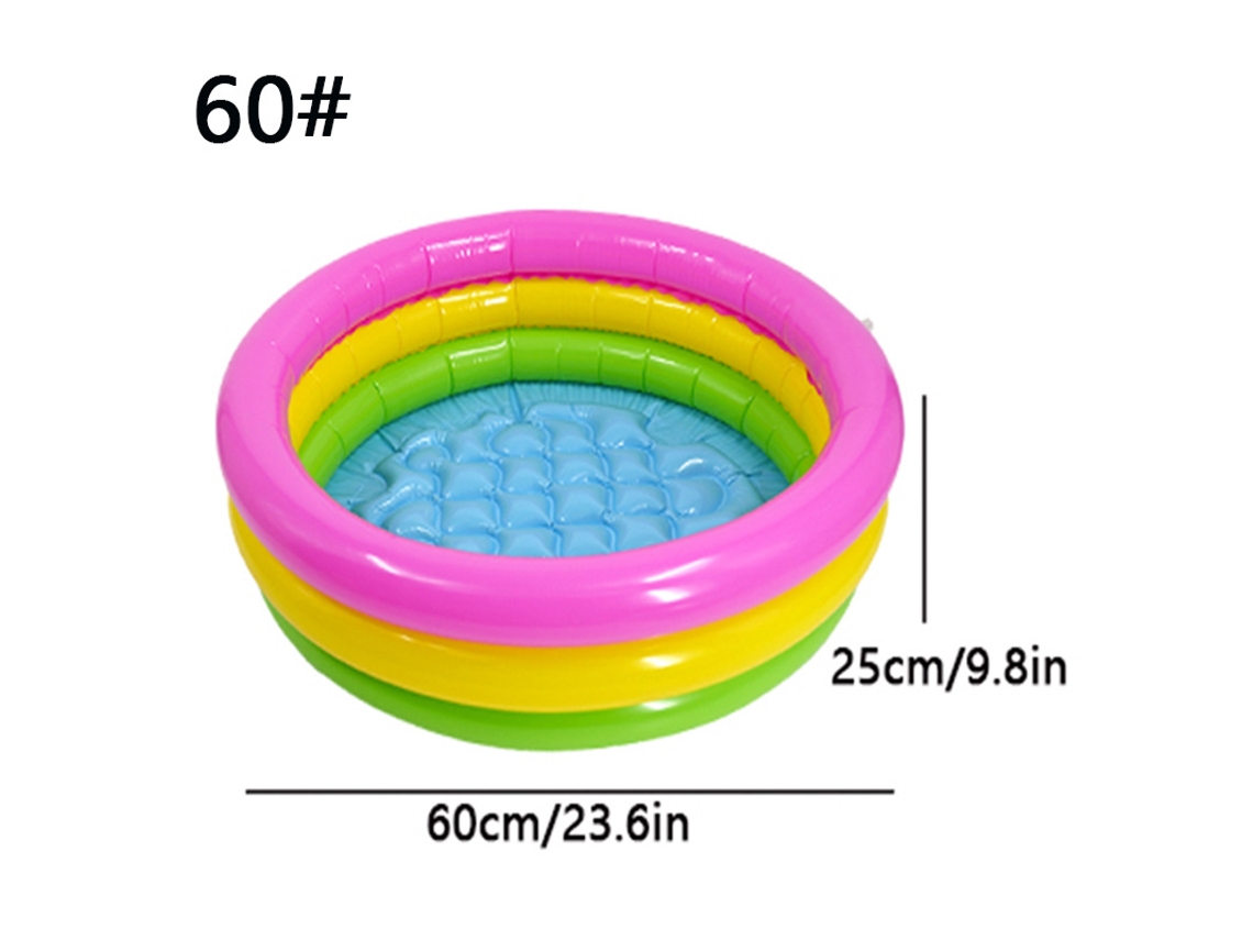 Piscina Inflável Infantil SPQMENT (arco íris 60x25cm)