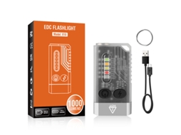 Lanterna De Chaveiro Led V10 1000lm, Recarregável Via Usb, Com Ímã