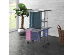 Vidaxl Estendal Com 2 Prateleiras/rodas 60x70x106 Cm Prateado