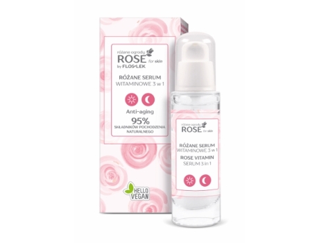 Flos Lek, Rosa Para A Pele, Jardins De Rosas, Sérum Vitamínico, 30 Ml Floslek