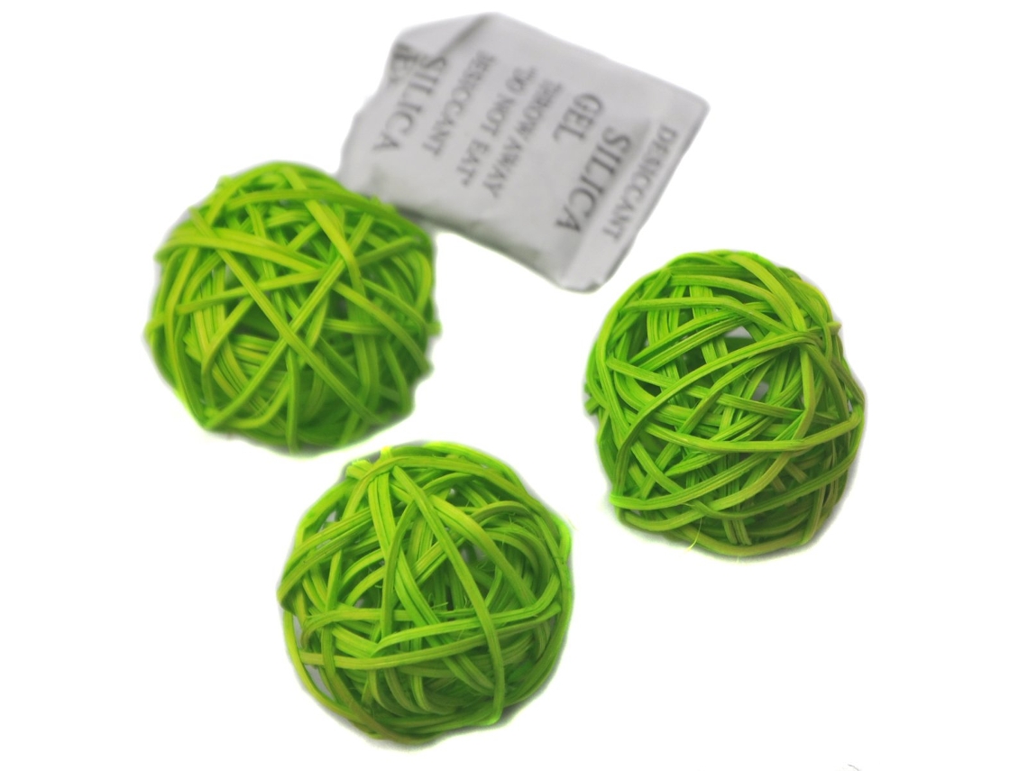 Conjunto De 10 Bolas De Vime Rattan Mesa Festa De Casamento Decoração De Natal Ehstmind