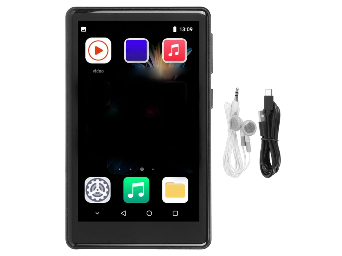 Reprodutor Mp3 EOOCOO (Tela Sensível ao Toque de 4,0 Polegadas, Redução de Ruído)